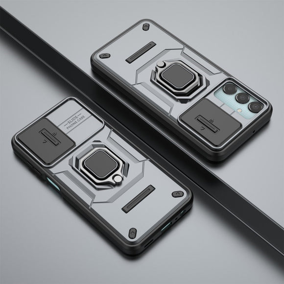 EIDERWOOD Samsung Galaxy M15 (5G) Håndværker Cover m. Magnetisk Kickstand & Cam Slider - Grå