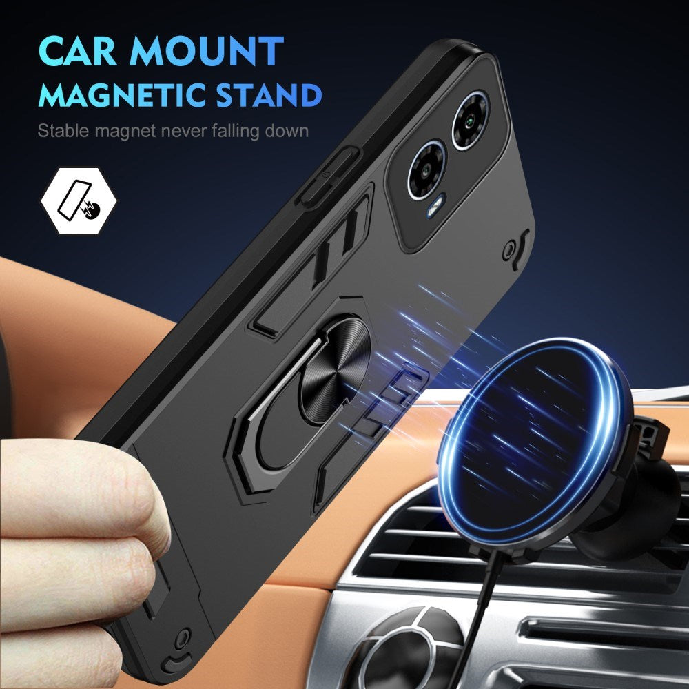EIDERWOOD Motorola Moto G34 Håndværker Cover m. Kickstand - Sort
