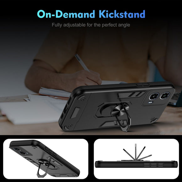 EIDERWOOD Motorola Moto G34 Håndværker Cover m. Kickstand - Sort