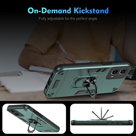EIDERWOOD Motorola Moto G34 Håndværker Cover m. Kickstand - Grøn