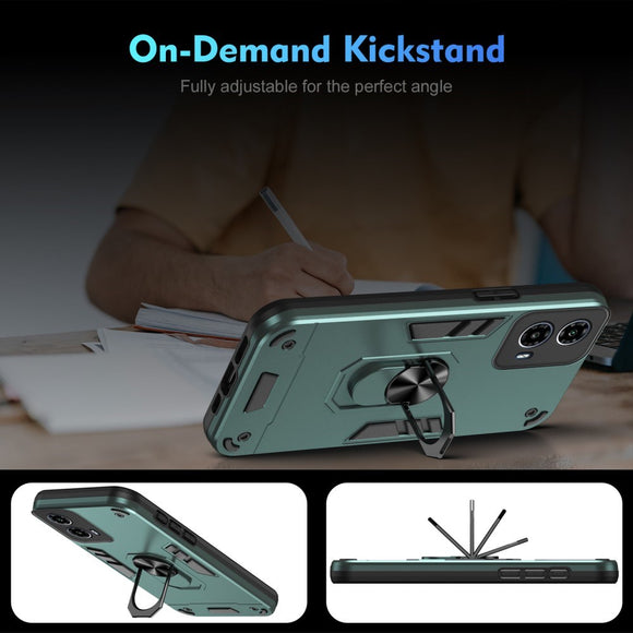 EIDERWOOD Motorola Moto G34 Håndværker Cover m. Kickstand - Grøn