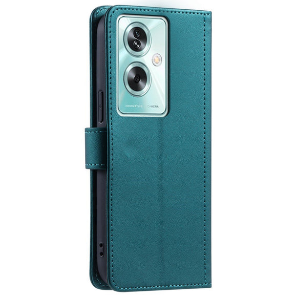 EIDERWOOD OnePlus Nord N30 SE (5G) / OPPO A79 (5G) / A2 (5G) Læder Flip Cover m. Strop & Crossbody Taske Funktion - Grøn