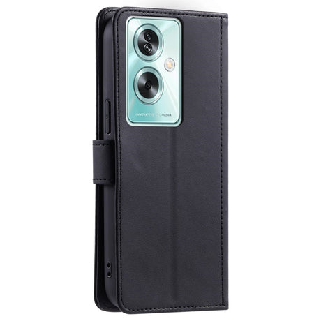 EIDERWOOD OnePlus Nord N30 SE (5G) / OPPO A79 (5G) / A2 (5G) Læder Flip Cover m. Strop & Crossbody Taske Funktion - Sort