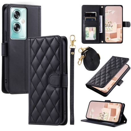EIDERWOOD OnePlus Nord N30 SE (5G) / OPPO A79 (5G) / A2 (5G) Læder Flip Cover m. Strop & Crossbody Taske Funktion - Sort