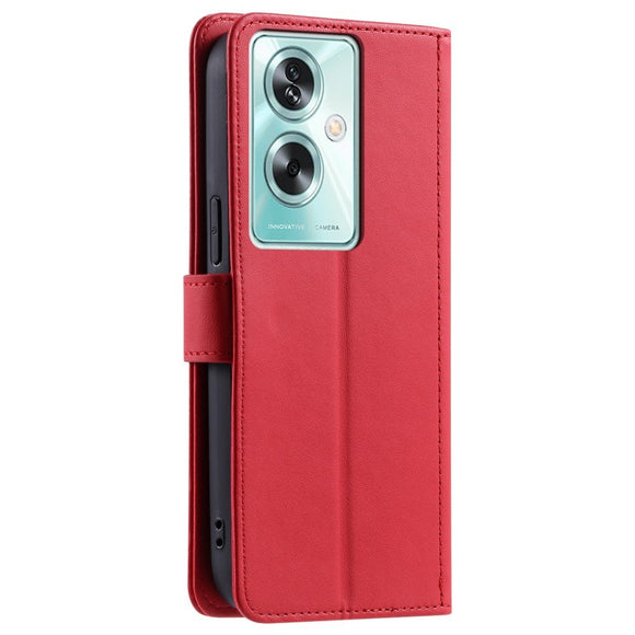EIDERWOOD OnePlus Nord N30 SE (5G) / OPPO A79 (5G) / A2 (5G) Læder Flip Cover m. Strop & Crossbody Taske Funktion - Rød