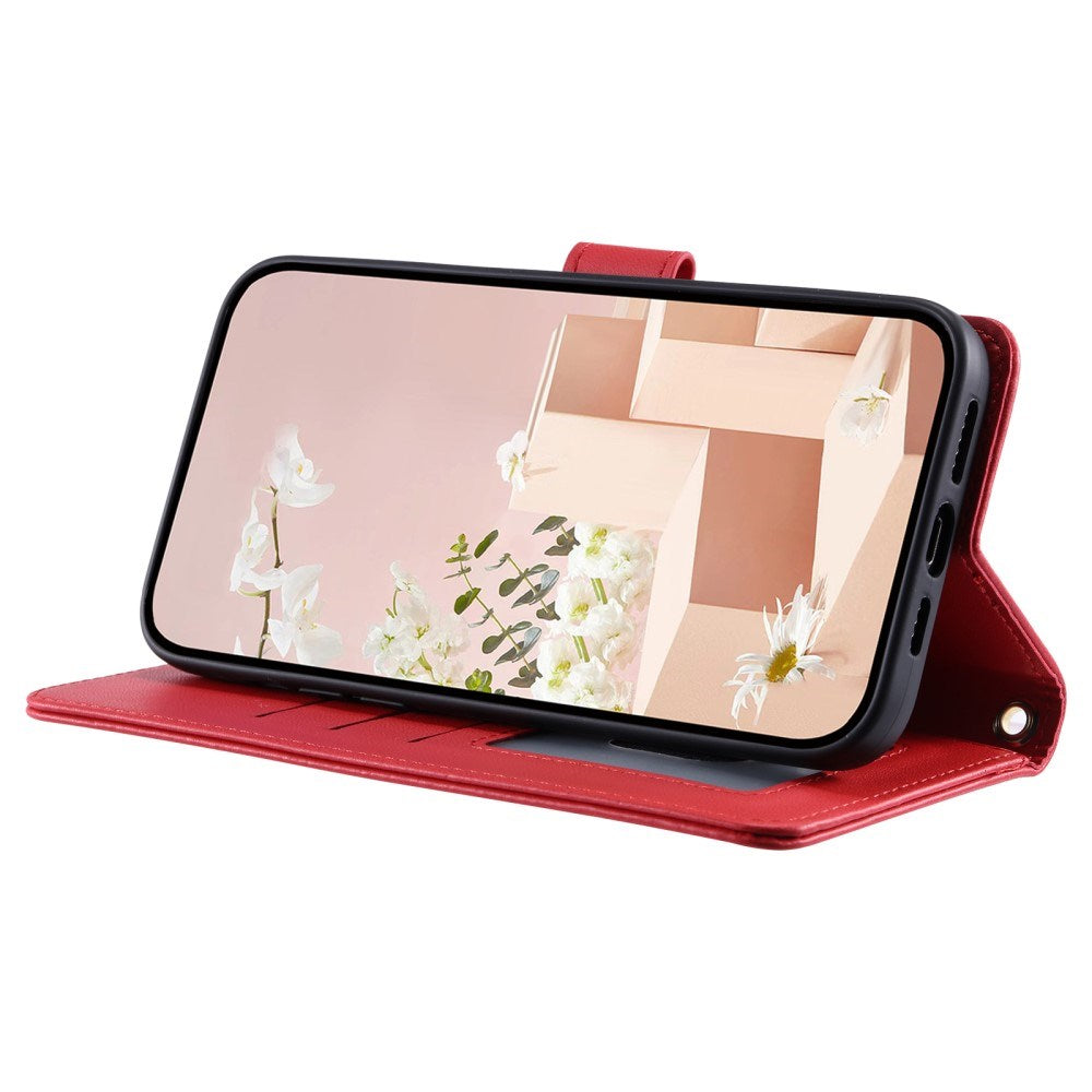 EIDERWOOD OnePlus Nord N30 SE (5G) / OPPO A79 (5G) / A2 (5G) Læder Flip Cover m. Strop & Crossbody Taske Funktion - Rød