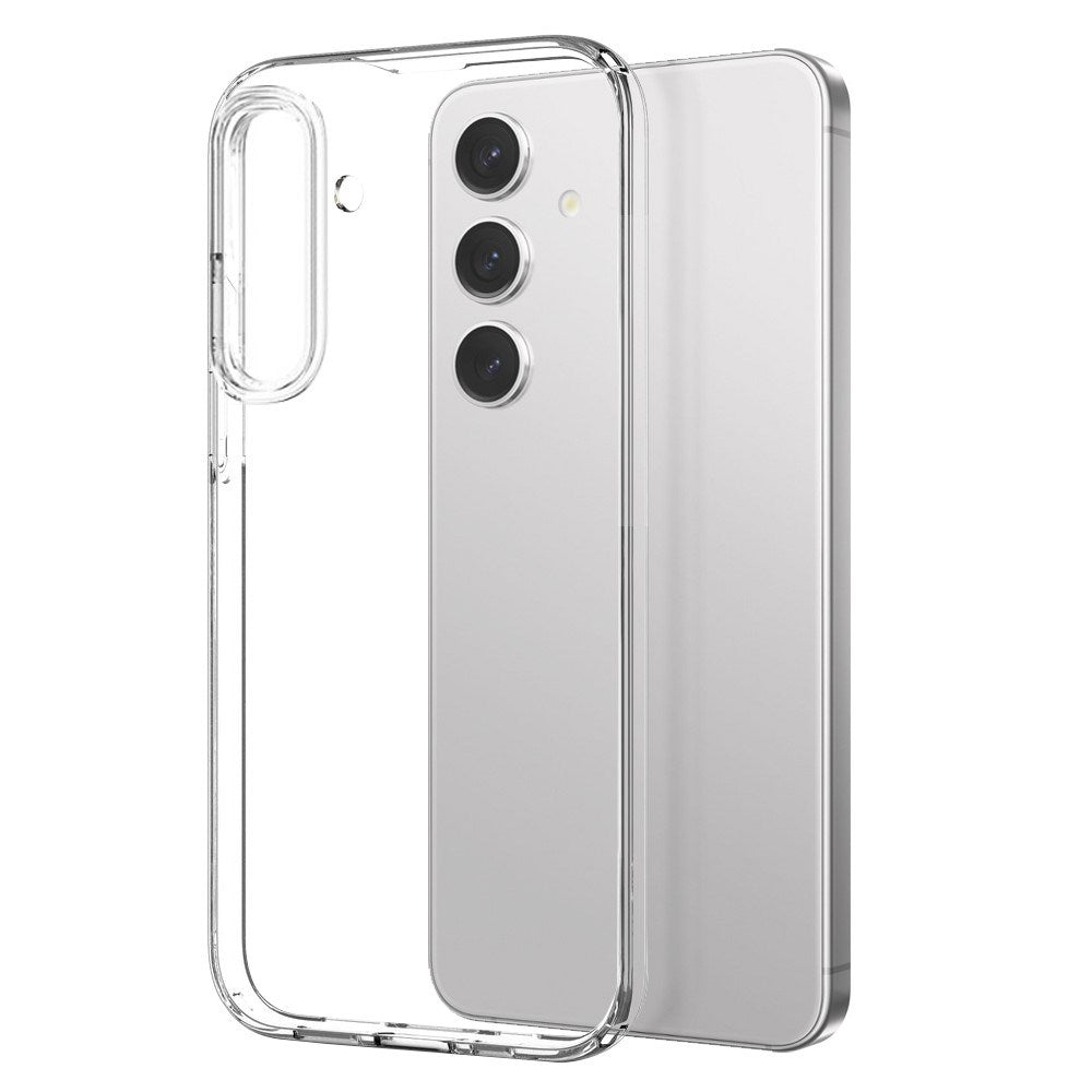 NORTHJO Samsung Galaxy S24 | 3-i-1 360° Beskyttelsessæt m. Cover | Skærmbeskyttelse | Kameralinsebeskyttelse - Gennemsigtig
