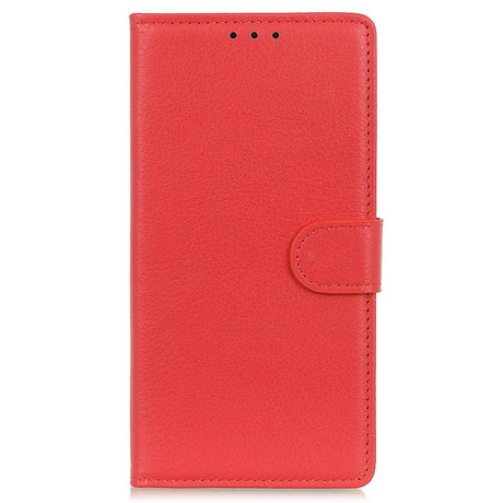 EIDERWOOD Google Pixel 10 / 10 Pro / 9 / 9 Pro Litchi Kunstlæder Cover m. Pung - Rød