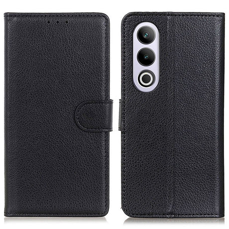 EIDERWOOD OnePlus Nord CE4 (5G) Litchi Læder Cover m. Pung - Sort