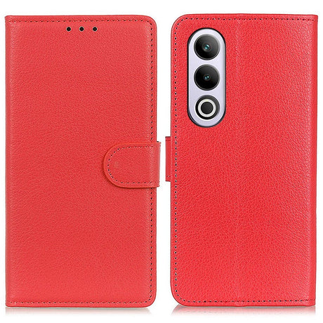 EIDERWOOD OnePlus Nord CE4 (5G) Litchi Læder Cover m. Pung - Rød