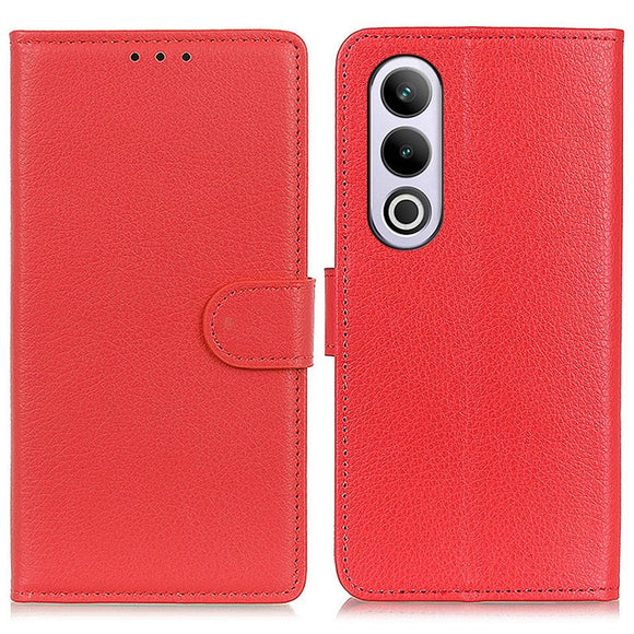 EIDERWOOD OnePlus Nord CE4 (5G) Litchi Læder Cover m. Pung - Rød