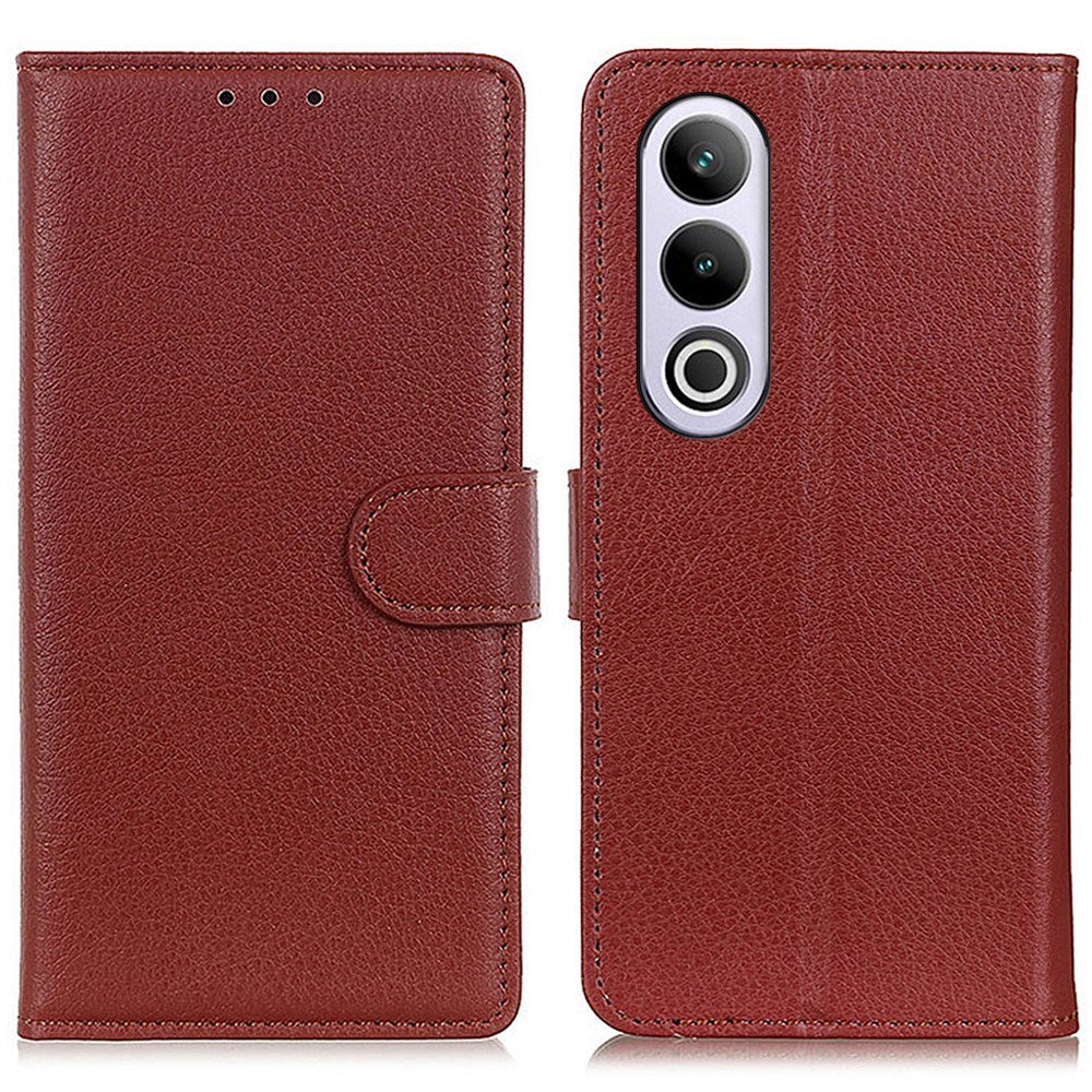 EIDERWOOD OnePlus Nord CE4 (5G) Litchi Læder Cover m. Pung - Brun