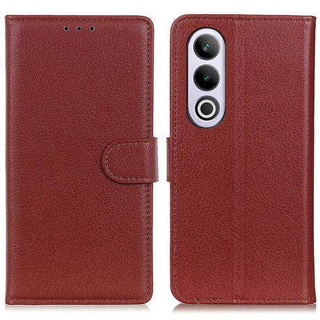 EIDERWOOD OnePlus Nord CE4 (5G) Litchi Læder Cover m. Pung - Brun