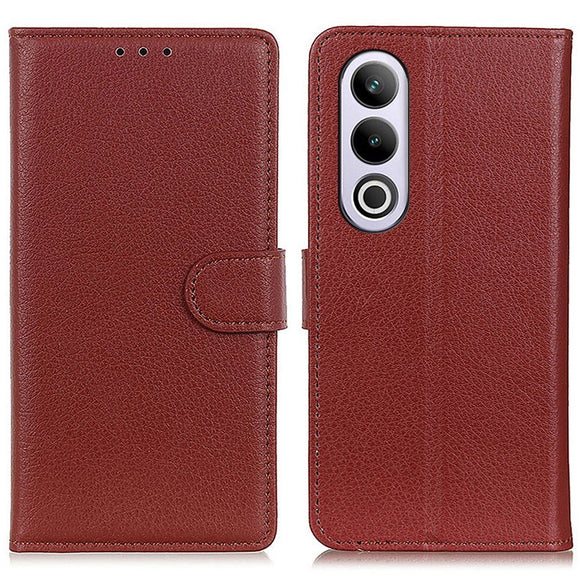 EIDERWOOD OnePlus Nord CE4 (5G) Litchi Læder Cover m. Pung - Brun