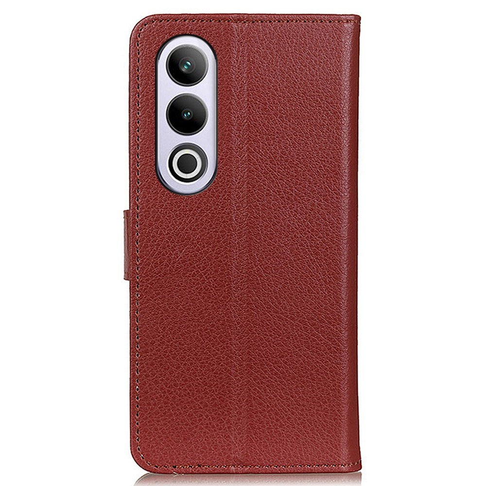 EIDERWOOD OnePlus Nord CE4 (5G) Litchi Læder Cover m. Pung - Brun