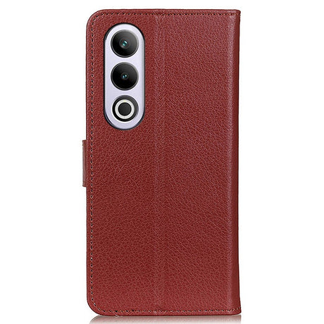 EIDERWOOD OnePlus Nord CE4 (5G) Litchi Læder Cover m. Pung - Brun