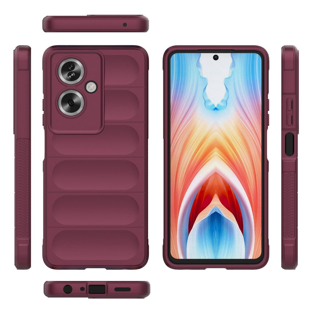 EIDERWOOD OPPO A79 (5G) / A2 (5G) Fleksibelt Plastik Cover - Vinrød