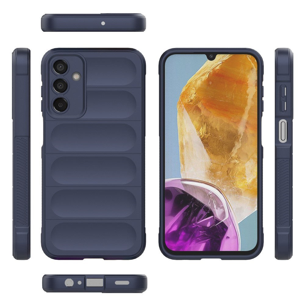 EIDERWOOD Samsung Galaxy M15 (5G) Fleksibelt Plastik Cover - Mørkeblå