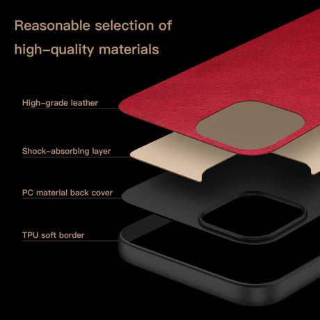 EIDERWOOD OnePlus Nord CE4 (5G) Hybrid Plastik Læderbelagt Cover - Rød