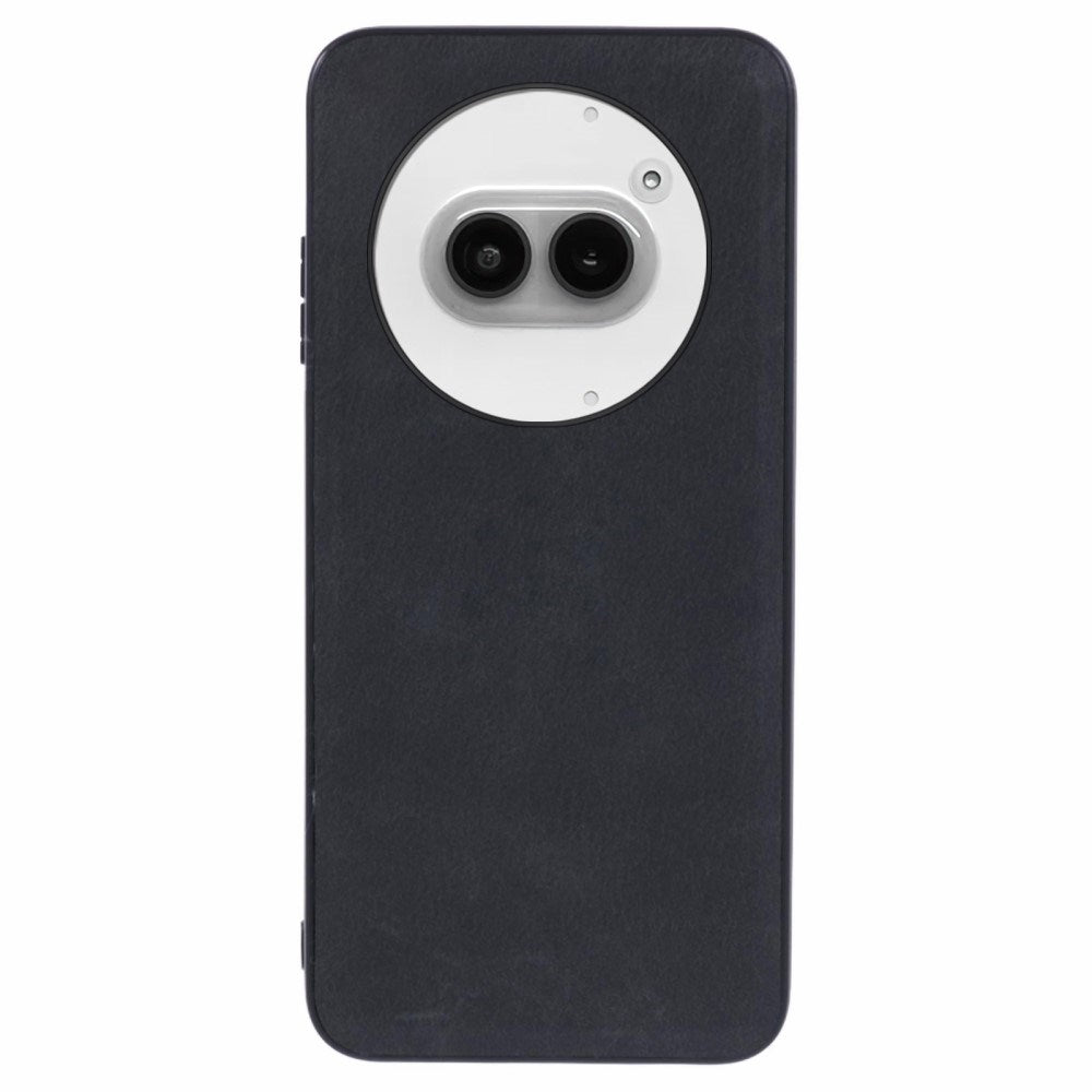 EIDERWOOD Nothing Phone (2a) / (2a) Plus Kunstlæder Cover m. Fleksibel Plastik Kanter - Sort