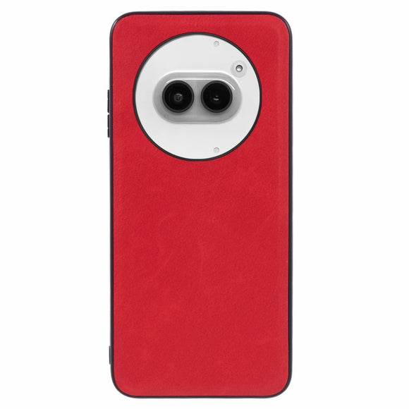 EIDERWOOD Nothing Phone (2a) / (2a) Plus Kunstlæder Cover m. Fleksibel Plastik Kanter - Rød