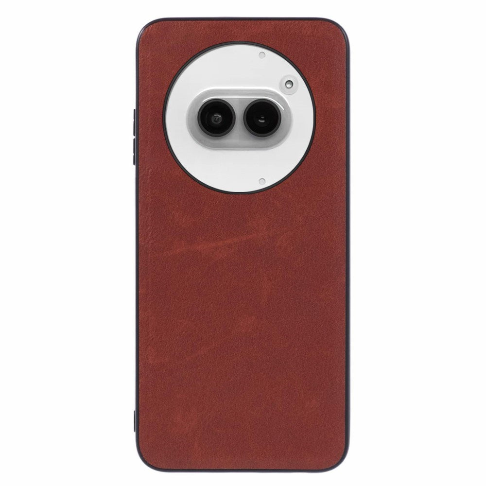 EIDERWOOD Nothing Phone (2a) / (2a) Plus Kunstlæder Cover m. Fleksibel Plastik Kanter - Brun