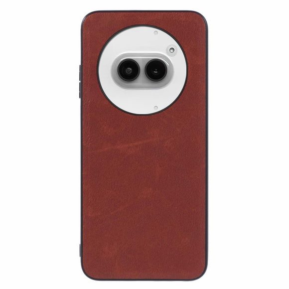 EIDERWOOD Nothing Phone (2a) / (2a) Plus Kunstlæder Cover m. Fleksibel Plastik Kanter - Brun