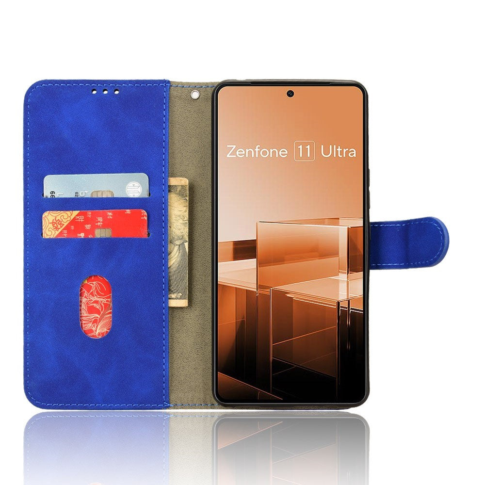 EIDERWOOD Asus Zenfone 11 Ultra Læder Cover m. Pung & Ståfunktion - Blå