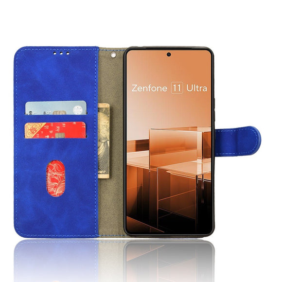 EIDERWOOD Asus Zenfone 11 Ultra Læder Cover m. Pung & Ståfunktion - Blå