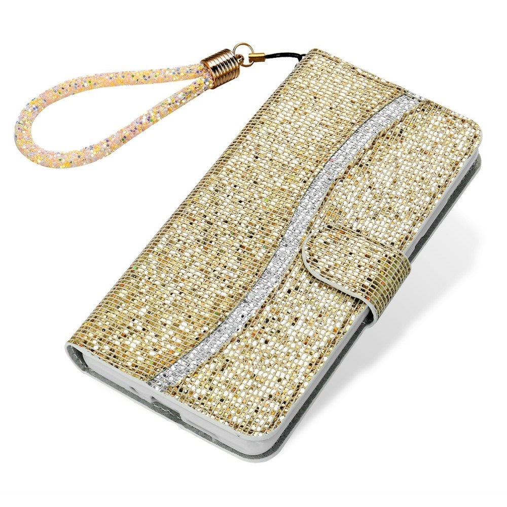 EIDERWOOD Samsung Galaxy S24 / S25 Glimmer Flip Cover m. Kortholder og Ståfunktion - Guld