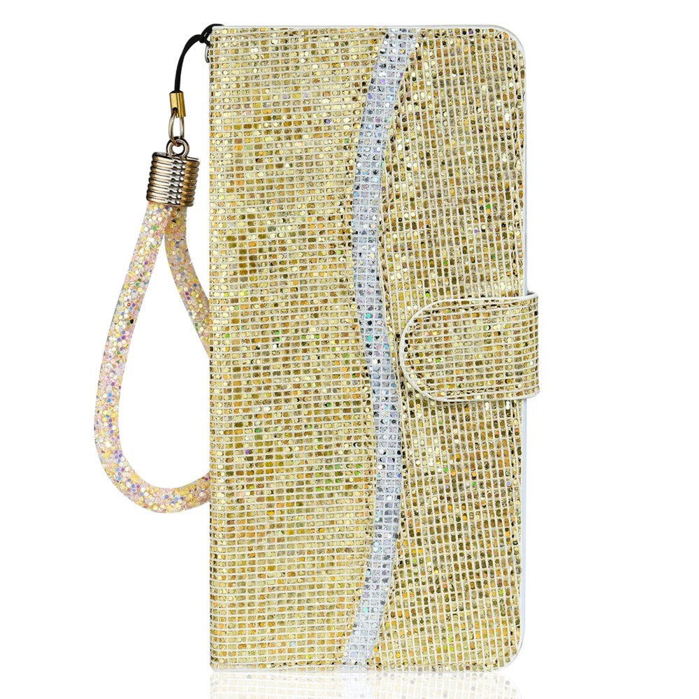 EIDERWOOD Samsung Galaxy S24 / S25 Glimmer Flip Cover m. Kortholder og Ståfunktion - Guld