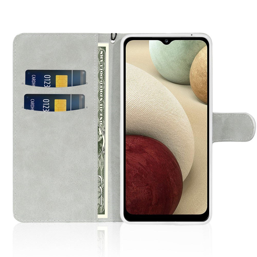 EIDERWOOD Samsung Galaxy S24 / S25 Glimmer Flip Cover m. Kortholder og Ståfunktion - Sølv
