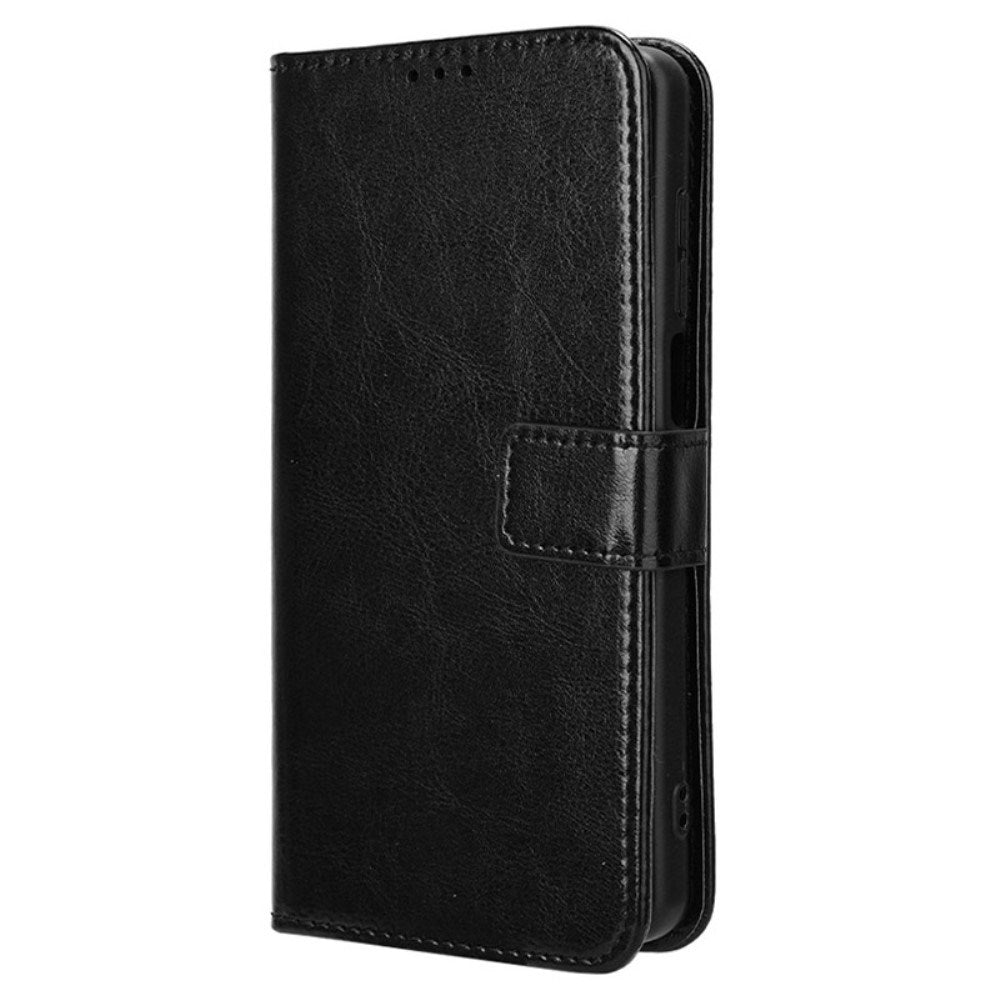 EIDERWOOD TCL 501 Blankt Kunstlæder Cover m. Pung & Strop - Sort