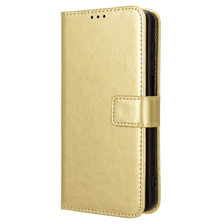 EIDERWOOD TCL 501 Blankt Kunstlæder Cover m. Pung & Strop - Guld