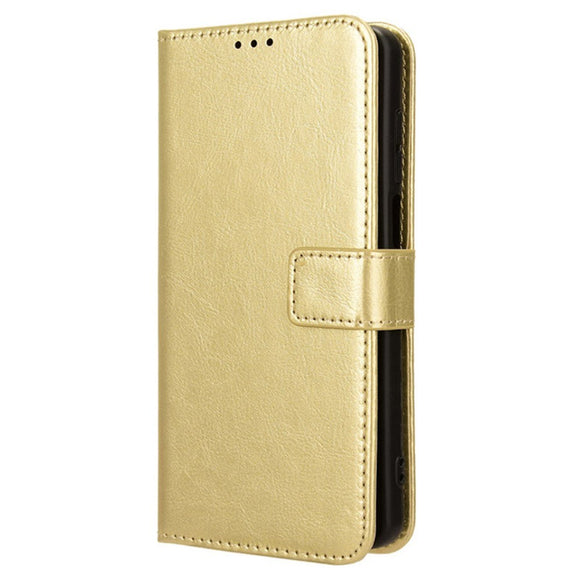 EIDERWOOD TCL 501 Blankt Kunstlæder Cover m. Pung & Strop - Guld