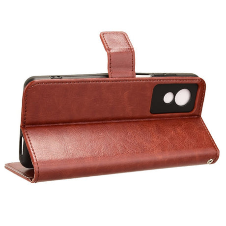 EIDERWOOD TCL 501 Blankt Kunstlæder Cover m. Pung & Strop - Brun