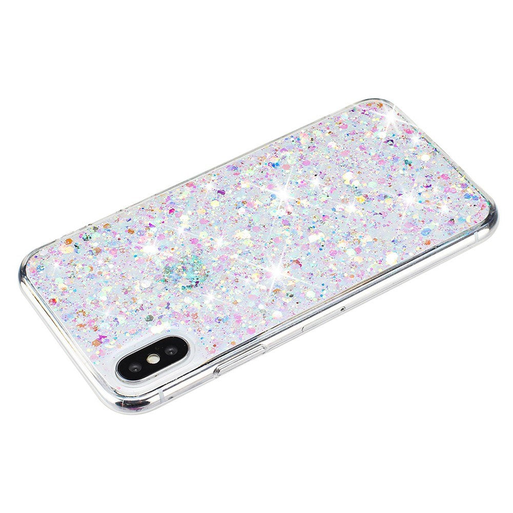 EIDERWOOD iPhone X / XS Glitter Cover - Sølv