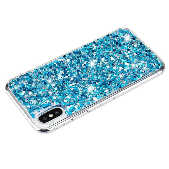 EIDERWOOD iPhone X / XS Glitter Cover - Blå