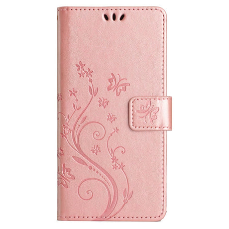 EIDERWOOD Google Pixel 9 / 9 Pro Sommerfugle Læder Cover m. Pung - Rose Gold