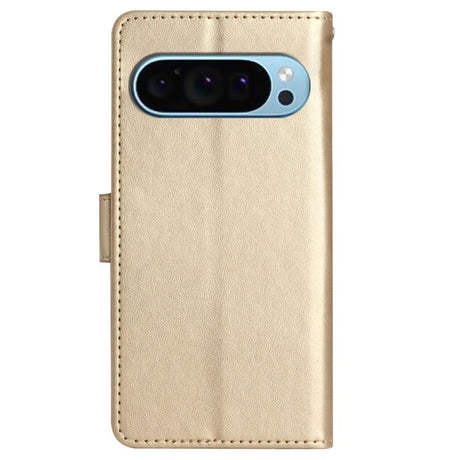 EIDERWOOD Google Pixel 9 / 9 Pro Sommerfugle Læder Cover m. Pung - Guld