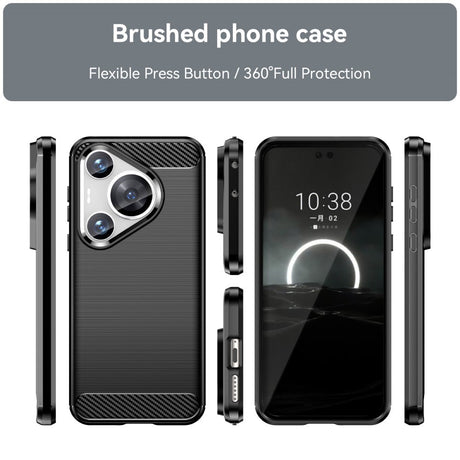 EIDERWOOD Huawei Pura 70 Pro / 70 Pro+ (Plus) Brushed Carbon Cover - Sort