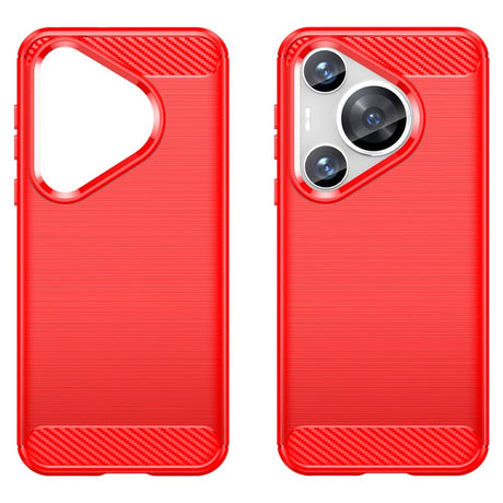 EIDERWOOD Huawei Pura 70 Pro / 70 Pro+ (Plus) Brushed Carbon Cover - Rød