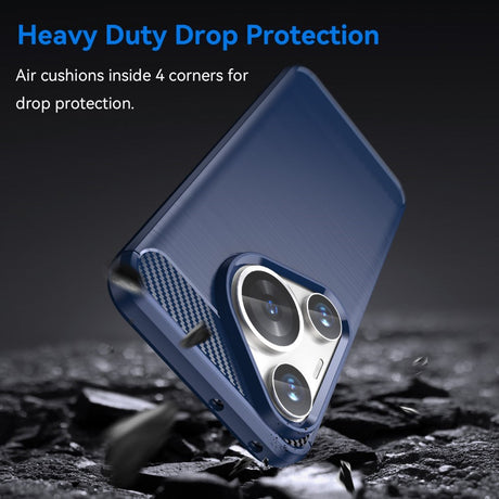 EIDERWOOD Huawei Pura 70 Pro / 70 Pro+ (Plus) Brushed Carbon Cover - Blå