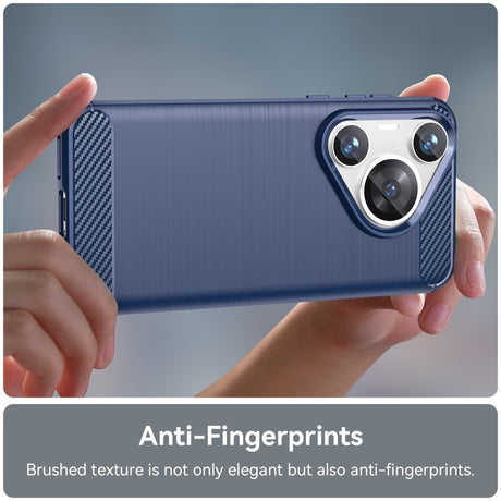 EIDERWOOD Huawei Pura 70 Pro / 70 Pro+ (Plus) Brushed Carbon Cover - Blå