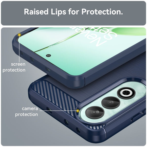 EIDERWOOD OnePlus Nord CE4 (5G) Brushed Carbon Cover - Blå