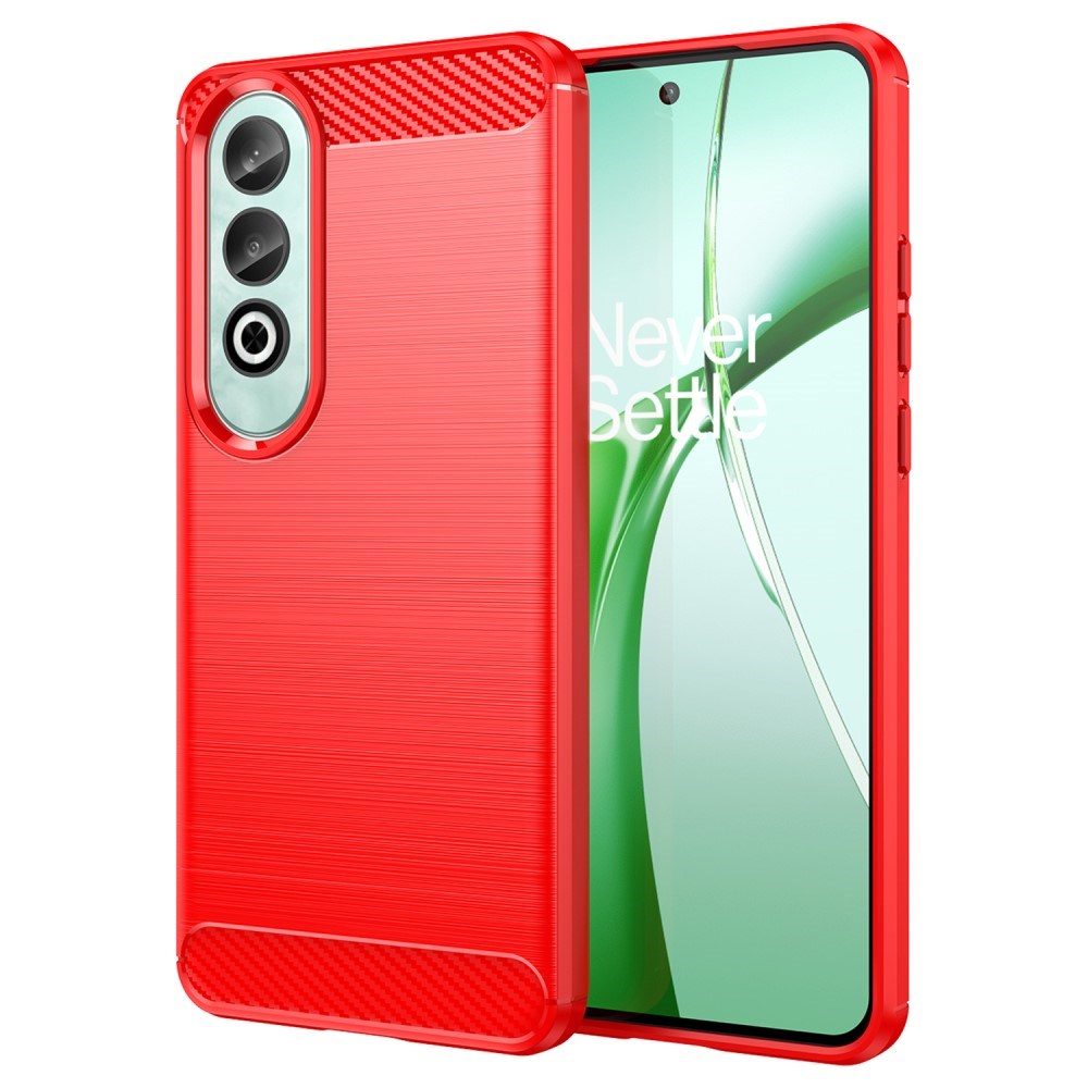 EIDERWOOD OnePlus Nord CE4 (5G) Brushed Carbon Cover - Rød