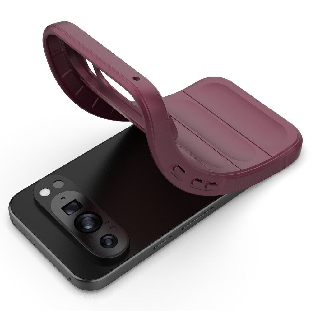 EIDERWOOD Google Pixel 9 Pro Fleksibelt Plastik Cover - Vinrød