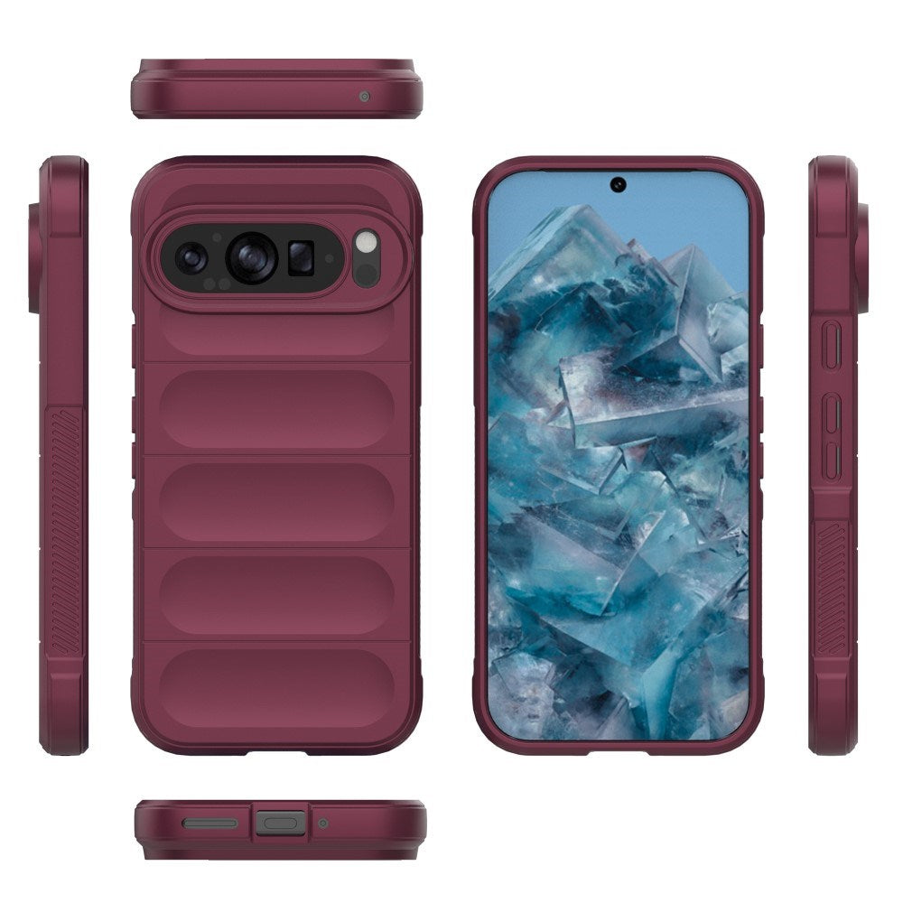 EIDERWOOD Google Pixel 9 Pro Fleksibelt Plastik Cover - Vinrød