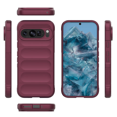 EIDERWOOD Google Pixel 9 Pro Fleksibelt Plastik Cover - Vinrød