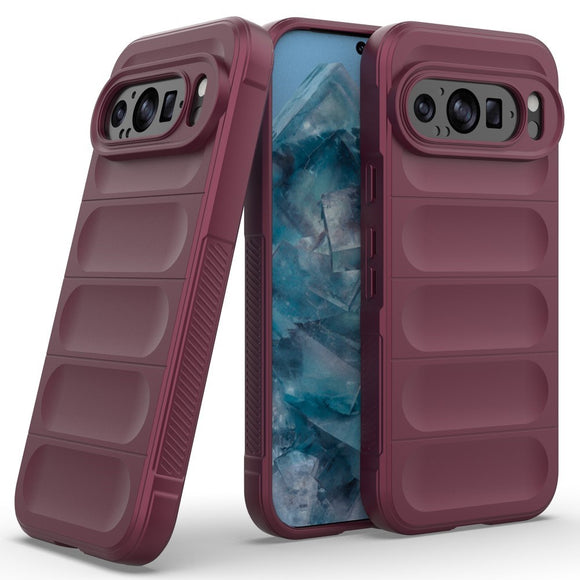 EIDERWOOD Google Pixel 9 Pro Fleksibelt Plastik Cover - Vinrød